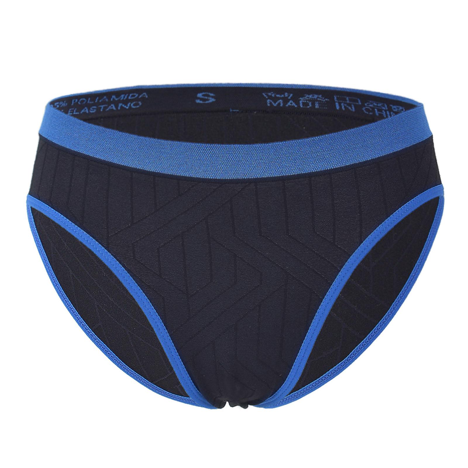 

Женские контрастные брюки с заниженной талией и бесшовным нижним бельем, утягивающим бедра M синий