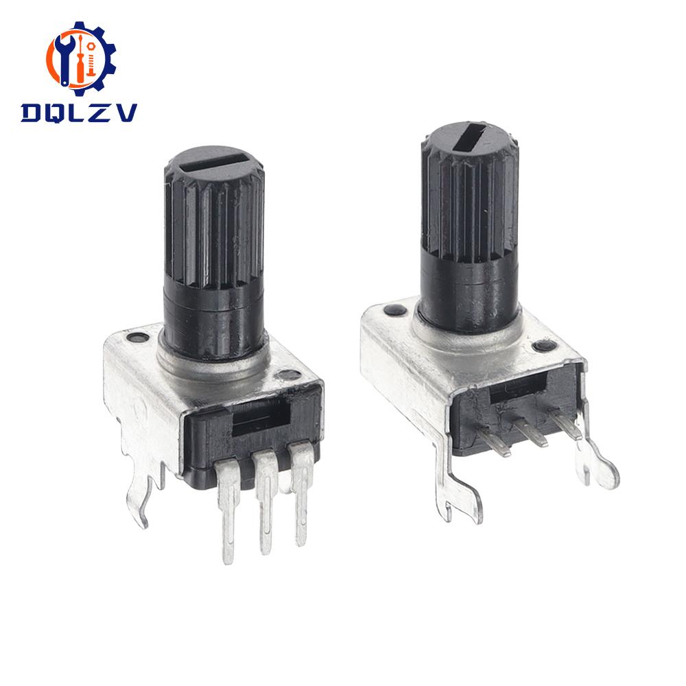 RV09 Horizontal Vertical Adjustable Potentiometer 15/20mm Shaft 1K 2K 5k 10K 20K 50K 100K 1M 0932 9 Type 3pin Seal Potentiometer