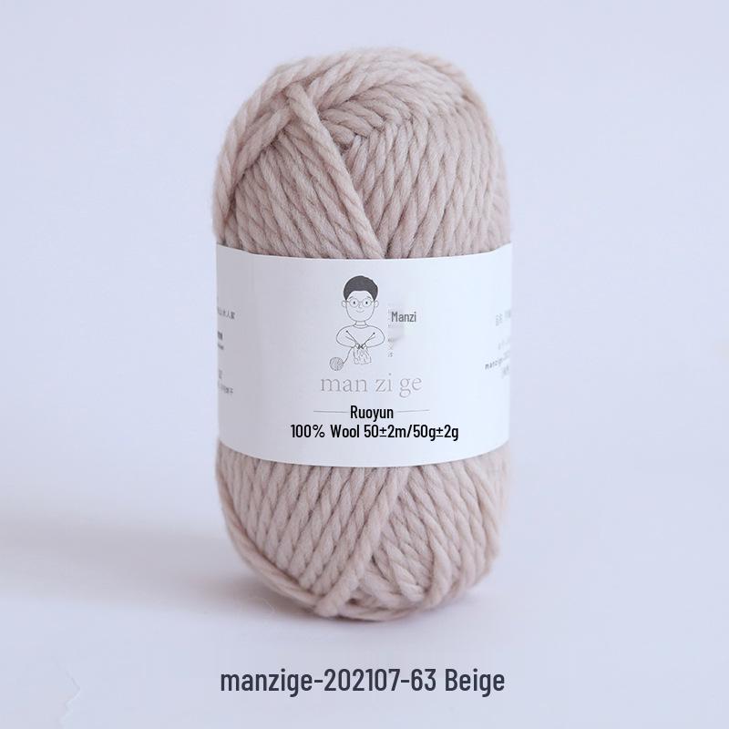 100% reine Wolle Grobgarn zum Handstricken von Mänteln, Schals und Pullovern - 5 mm dick