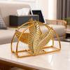 Light Retro Iron Paper Towel Holder Household European Style Desktop Napkin Organizer Suitable for Hotels Restaurants and Cafes
