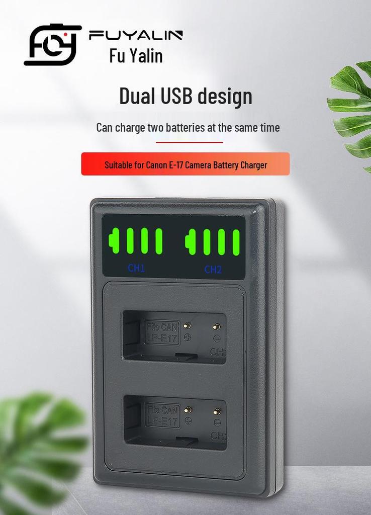 Canon EOS RP 750D 760D 800D 77D M3 M5 M6 Compatible LPE17 Charger