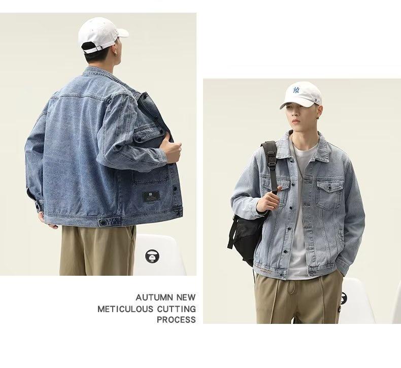 Men's Korean Style Denim Jacket - Spring/Autumn Trendy Casual All-Match for Teen Students