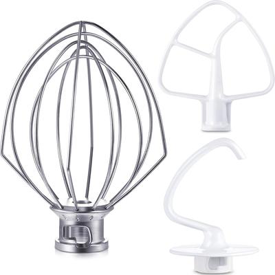 Blender Kit for K45DH Dough Hook,K45WW Wire Whip,K45B Coated Flat Blade Scraper,3 Pcs Bowl Vertical Mixer Repair Kit