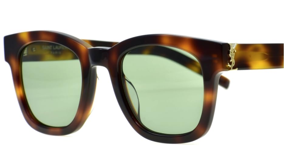 Saint Laurent Paris Women's and Men's Unisex Sunglasses, Asian Fit, SL M124 002 49 0 [Parallel Import]