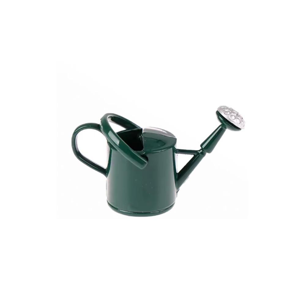 Lifelike Mini Watering Can Model Simulated Watering Can Ornament  Potted Plant Scenery зелёный