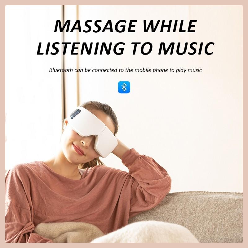 Eye Care Pulse Massager Air Pressure Vibration Light Airbag Heat Hot Compress Eye Mask Relieve Dry Eye Fatigue Massage Device