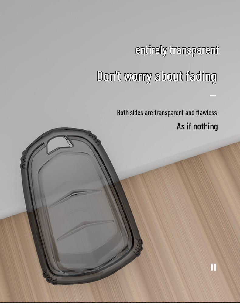 Cadillac Key Cover for XT5, XT4, XT6, CT5, CT6, CT4, XTS, ATSL - Transparent Shell