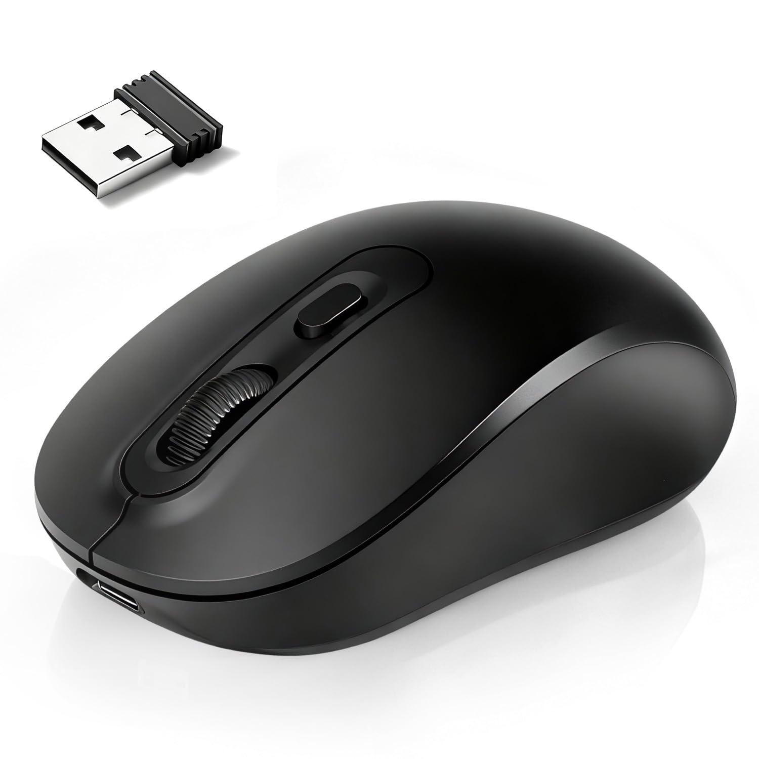

Quiva Wireless Bluetooth Instant Comfortable DPI High High Compatible with [2026 Popular] Mouse, 5.2 + 2.4GHz, Quiet, Connection, Grip, 3-Level