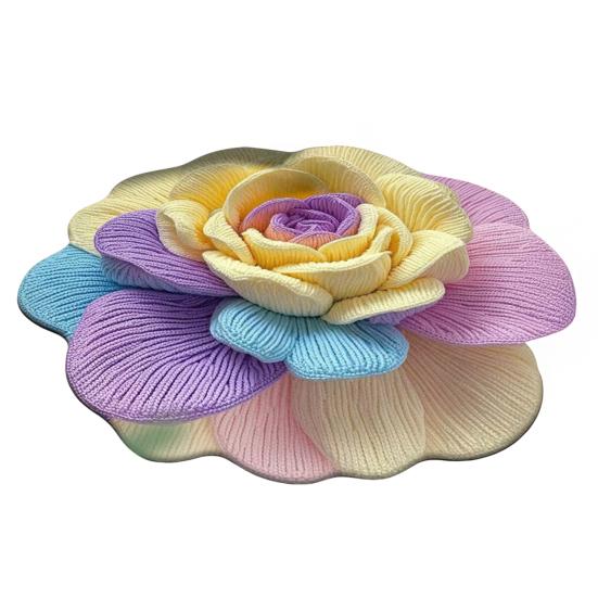 Tapis de sol 3D à fleurs Yousheng Absorbant Séchage rapide Irrégulier Moelleux Floral Lavable Antidérapant Salon Chambre Salle de bain Cuisine Décoration