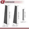 6 Pcs Door Pillar Window Trim for Nissan Maxima 2009-2015 Front Rear Left Right Anti Scratch Sticker Pillar Posts Cover Carbon Fiber Pattern Black