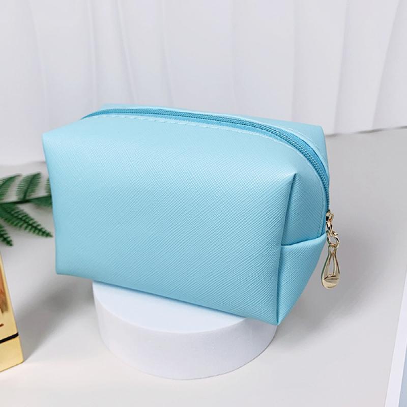 1pc PU Leather Cosmetic Bag Portable Toiletry Bags Waterproof Travel Make Up Bags for Women S/M/L Cosmetic Organizer Bags