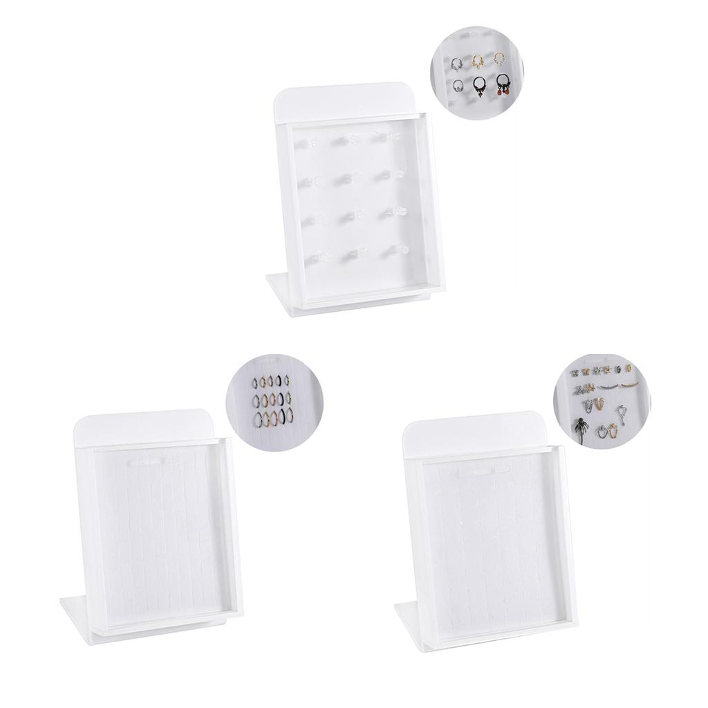 Transparent Acrylic Jewelry Presentation Board With Lid Belly Rings Lip Rings Organiser For Retail Stores