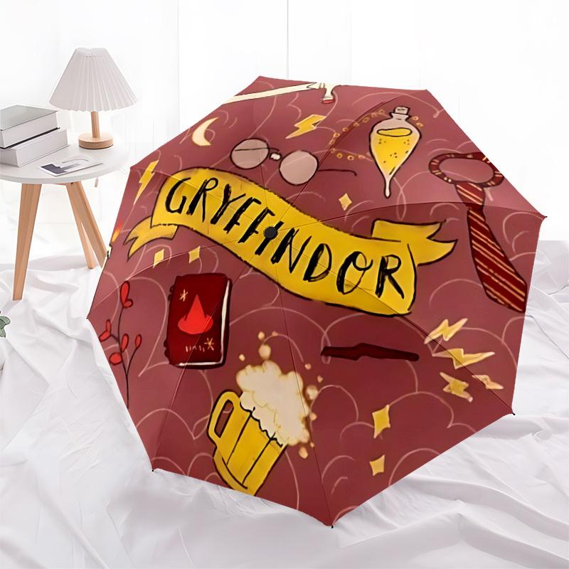 1pc Gryffindor, Hogwarts Automatic Open/Close Umbrella, Lightweight Design for Everyone, Halloween & Christmas Gifts - Ideal for Daily, Formal, Party
