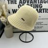 Wide Brim Hat Women's Spring and Summer Sunshade Showing Face Small Knitted Basin Hat Simple Versatile Breathable Hat Women's Cap