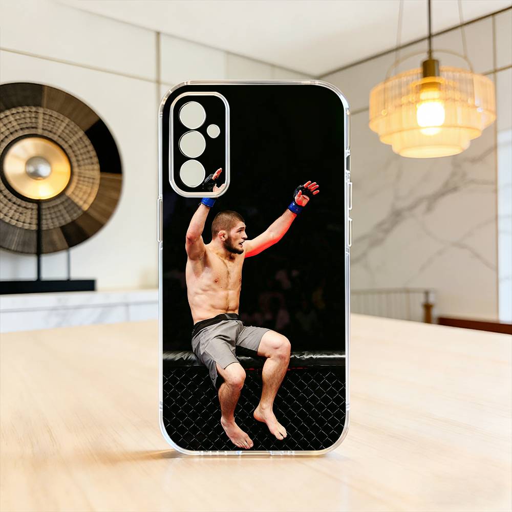 

The Eagle Khabib Nurmagomedov Phone Case Transparent Silicone Soft For SamsungA10,12,20,21S,30,31,40,50,51,52,70,71 Samsung a12
