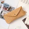 Glasses Box Portable Straw Woven Mesh Glasses Box Fashionable Pressure Resistant Glasses Box Soft Sunglasses Storage Box