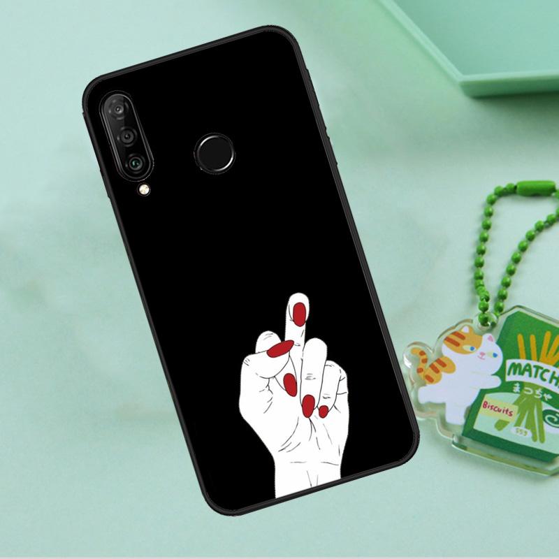 Girl Code Hands Funny Signals For Huawei Nova 10 9 SE 5T 12s 12i 11i Y91 Y90 Y60 Y70 Y72 Y61 P20 P40 P30 Lite P60 Pro Case
