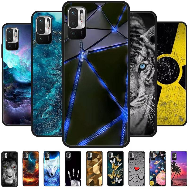 For Redmi Note 10 JE / Note10 5G Case animal Silicone Soft TPU Back Covers For Xiaomi Redmi Note 10 Case Protective Catoon Funda