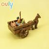 Ovly Zestaw części Farm Carriage Gardening MOC z wozem wołowym, zwierzętami DIY, klocki konstrukcyjne, zestaw do pieczenia kurczaka w stylu retro, prezent dla dzieci z instrukcją