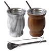230ML Yerba Mate Cup 304 Stainless Steel Double Wall Argentine Yerba Mate Gourd With Bombillas and Cleaning Brush Coffee Tea Mug
