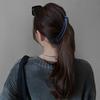 Big Hairpin Fine Workmanship Charming Compact Solid Color Banana Vertical Hair Barrette for Party