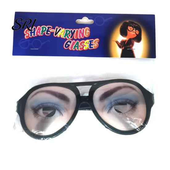 Versatile Clown Gadget Funny Gag Glasses for Party Novelty Crazy Eyewear Artificial Eyes Toy Adults Kids Carnival Prank Accessory Weird Sunglasses