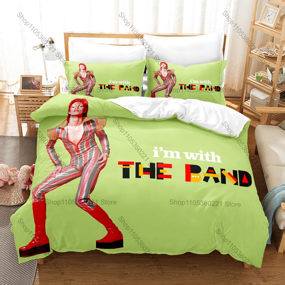 Cool Pale Cream Abstract Glam Rock Instrument Sketch Duvet Cover Set 1 Duvet Cover + 2 Pillowcases Soft Microfiber