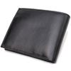Convenient Horizontal Men's Wallet Made of Natural Smooth Leather CANPELLINI 21779 Black
