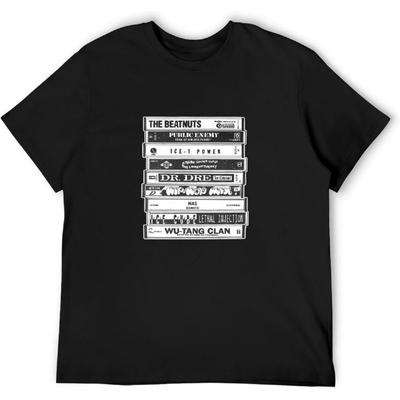 Artists Cassettes Old School Rap Hip Hop Mens Black T-Shirt Graphic Unisex Tee Shirt