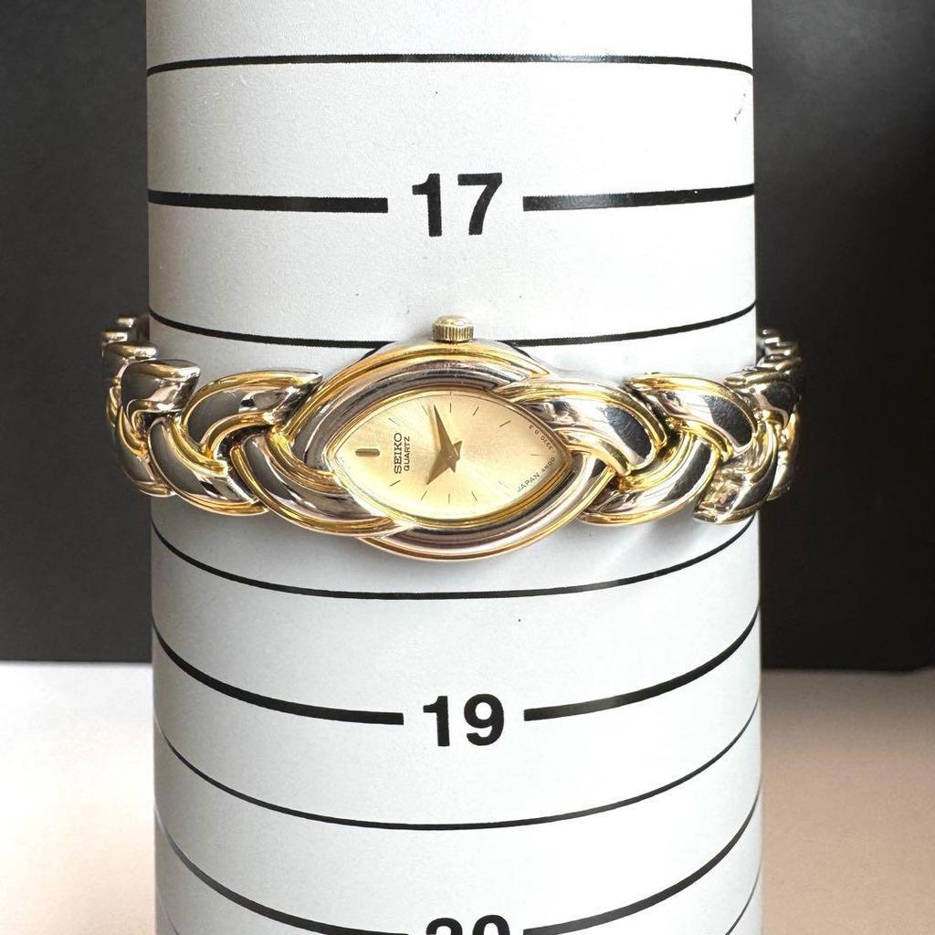 Used [New Battery] SEIKO Vintage Dress Watch Combi Ladies Watch