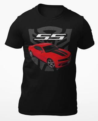2010 Rossa Chevy Camaro SS Regalo per Proprietario T-shirt Unisex a Manica Corta 100% Cotone Magliette da Uomo Top
