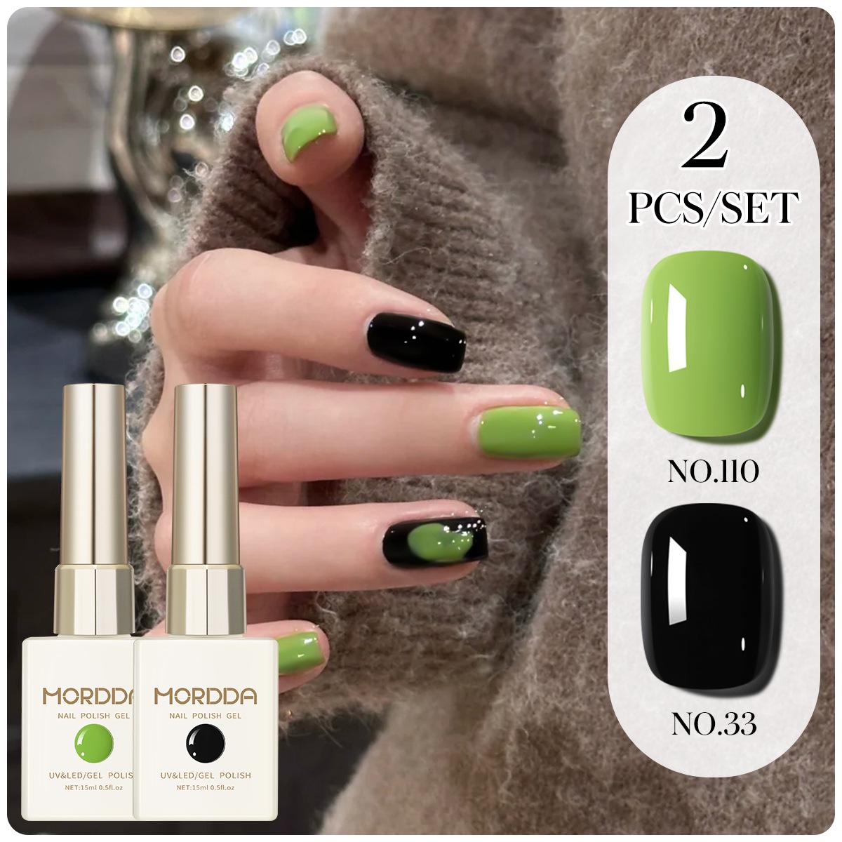 

2025 Avocado Green Whitening Nail Polish Set - Salon Special