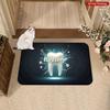 Funny Tooth Be Told Print Doormat Dental Office Themed Non Slip Floor Mat for Home Entryway