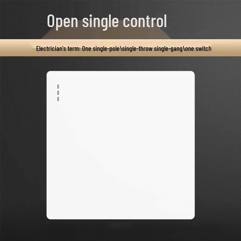 JunCeng Type 86 One-Gang One-Way Wall Switch Panel