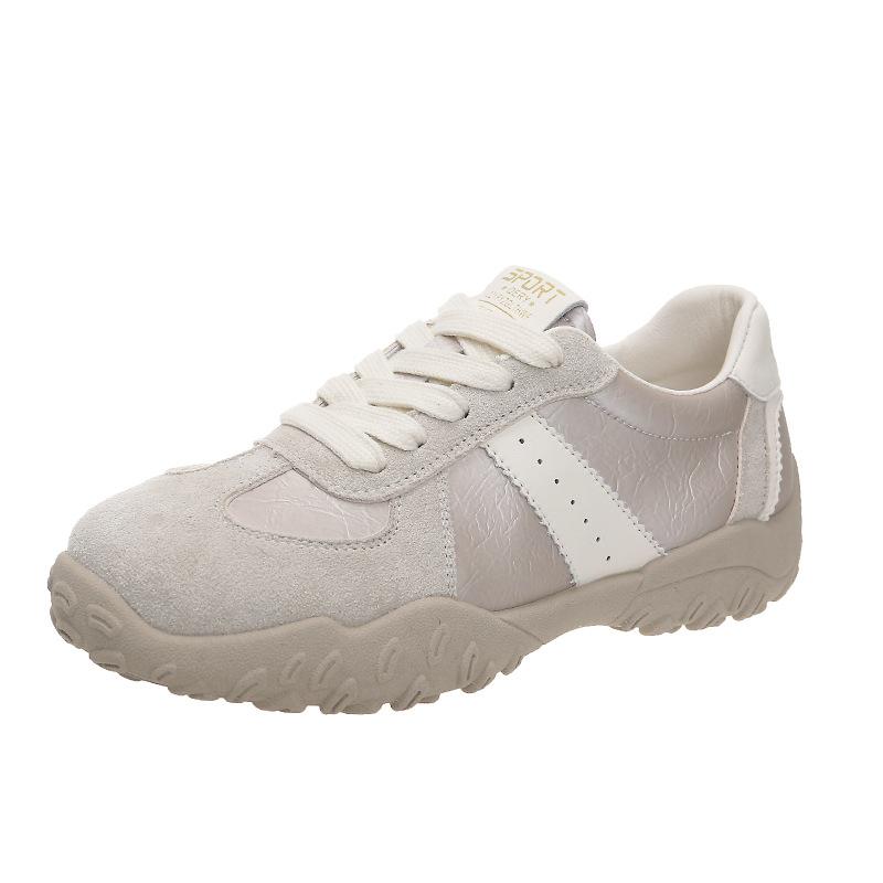 

Pigskin version thick-soled versatile shoes women s spring new shoes women s soft-soled shoes board shoes 40