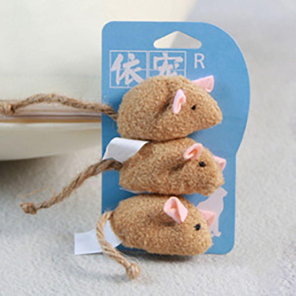 

3 шт. Тренировка жевания Крыса Мыши Интерактивная игрушка для кошек Игрушки для кошек Инструмент для чистки зубов Товар для питомцев 2