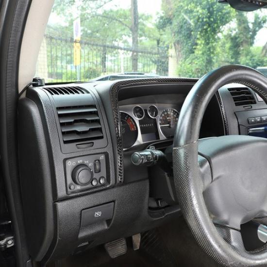 Kohlefaser Armaturenbrett Abdeckung Zierleiste Aufkleber Für Hummer H3 2005-09