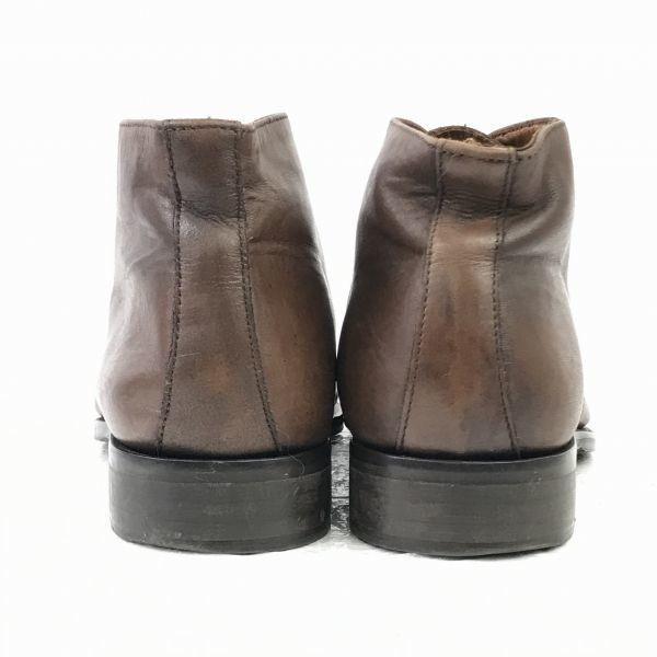 Italy/Barneys New York/Leather Chukka Boots/25.5cm/Brown/Mackay Construction/Dress Business(USED)