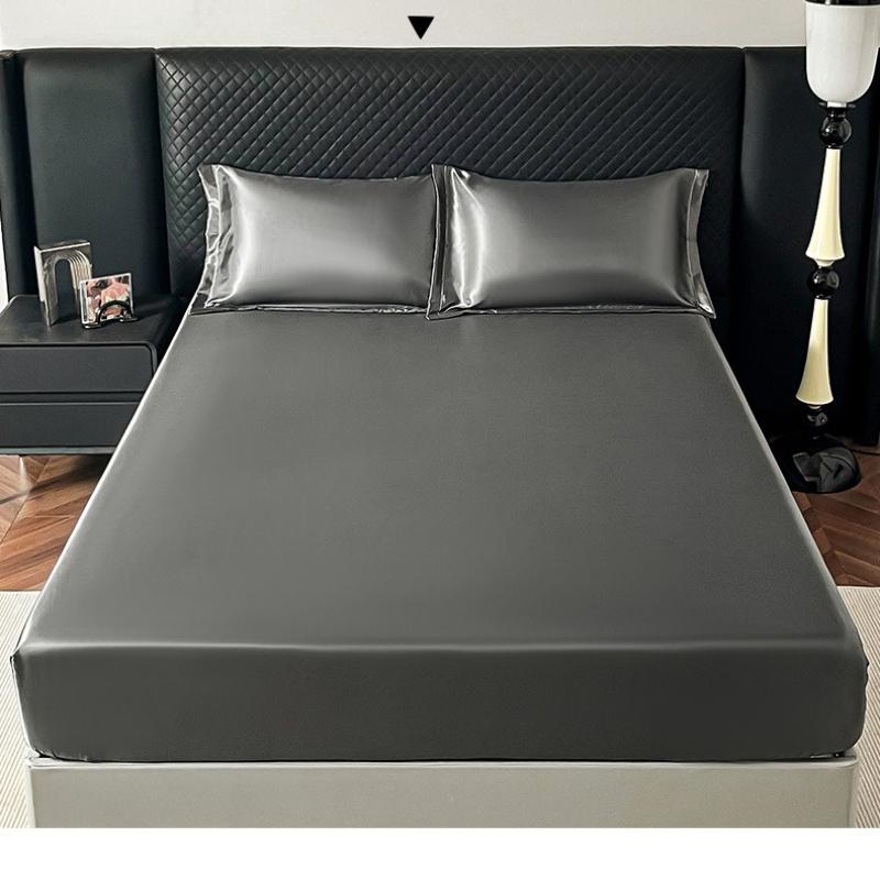 Cooling Bed Sheet for Hot Sleepers, Summer Breathable Mattress Protector with 360° Elastic - Cooling Fabric, Anti-Wrinkle Fade & Shrink