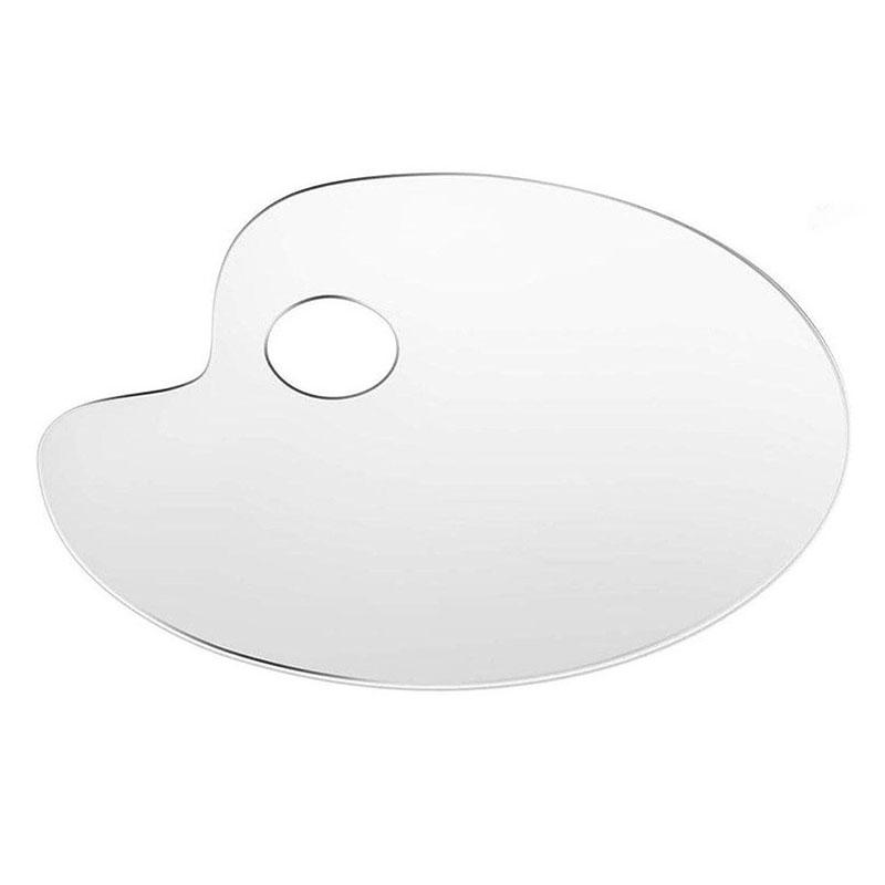 

WTEMPO Акриловая прозрачная пустая палитра, креативный инструмент для самостоятельной рисования, используемый для акварельной масляной полипропиленовой гуаши и других пигментов, доска для макияжа 2pcs белый