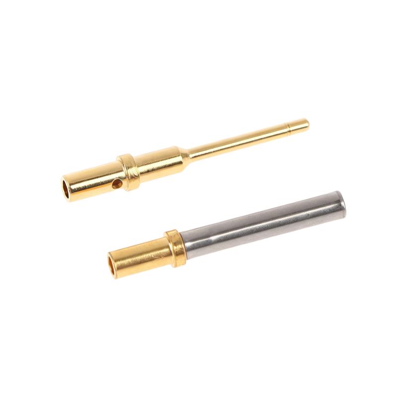 5/10Pcs 0460-202-2031 Gold Plated Stainless Steel Male/Female Pin 6-20Awg For Deutsch Dt Series Crimp Solid Terminal