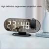 Projection Alarm Clock For Bedrooms, USB Powered Digital Alarm Clock With 180 Degree Rotation