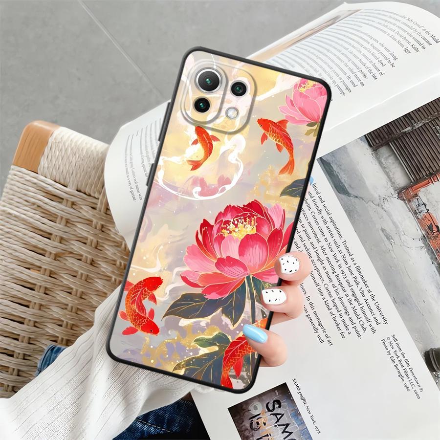Oil Painting Flower Case for Xiaomi Mi 11 10T 11T 12 12X 12T Pro 13 Lite 14 Funda Phone Cover