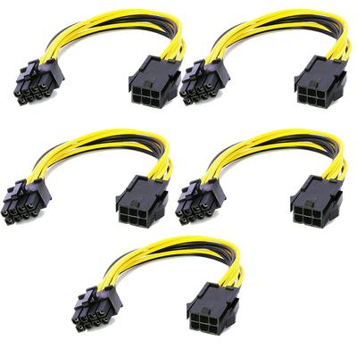 10 PCS 6-pin To 8-pin PCI Express Power Cable for Video Card PCIE PCI-E