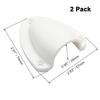 HARSKIYER 2pcs 3" Nylon Marine Wire Cable Vent Cover White Boat Transducer Wiring Cover
