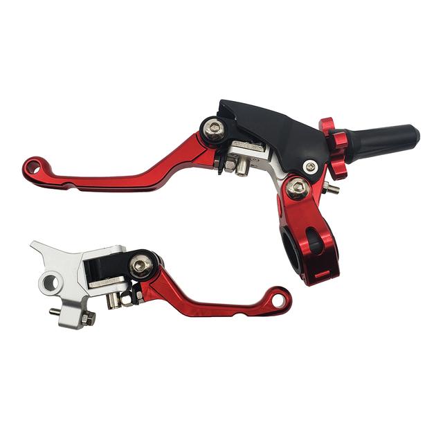 Set de pârghii de frână cu pârghie de ambreiaj pliabilă CNC pentru motocross, 360°, potrivit pentru CRF KLX Xmotos BSE M4 M5 J3D M6 J11 M9 KAYO Mojoracing Dirt