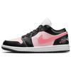 Air Jordan 1 Vintage Basketball Shoes Women's Low Top Black/Pink DC0774-101(Team56-)