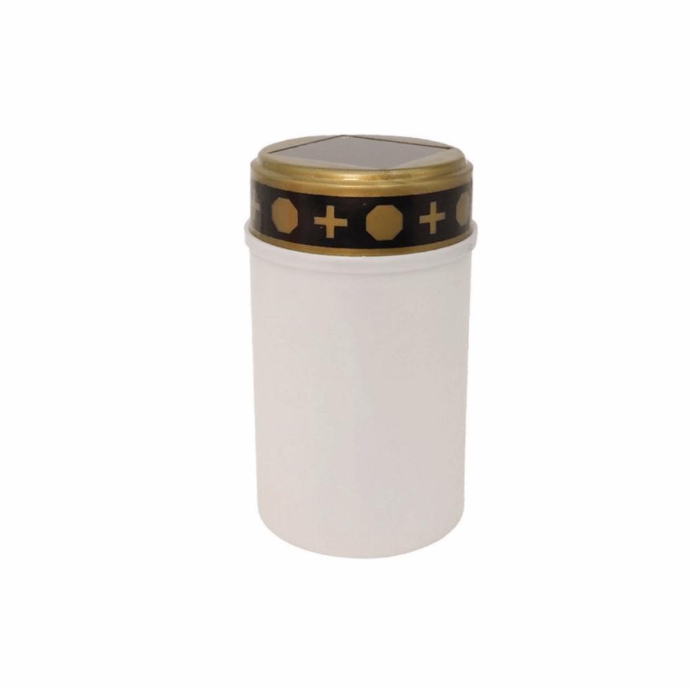 Flameless Solar Cemetery Candle Light Waterproof Electronic Candle Light Grave Memorial Tribute