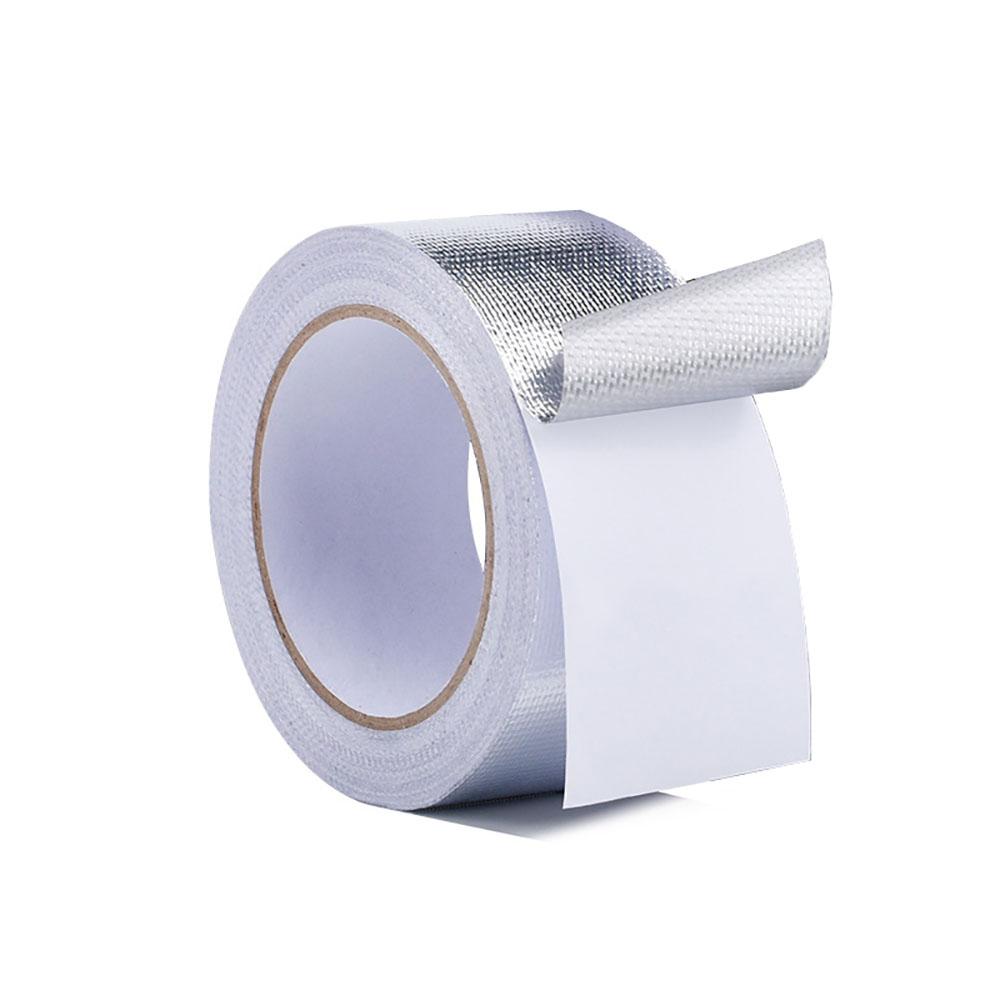 5m×5cm Exhaust Pipe Manifolds Titanium Heat Thermal Wrap Insulation Tape Silver