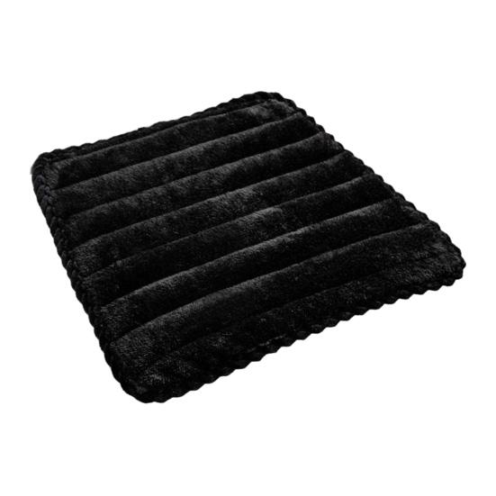 Seat Cushion Trapezoidal Shape Adjustable Straps Plush Material Chair Pad Dining Office Car Seat Cover Home Accessory